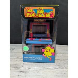 My Arcade Ms Pac-Man Micro Player Retro Arcade Cabinet New Sealed